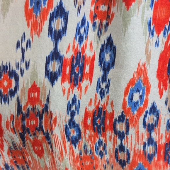 Beachlunchlounge Relaxed Orange and Blue Tunic - Picture 3 of 8